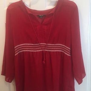 NWOT Apple red tunic and tank